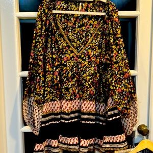 Free People long tunic or short dress, with deep check
